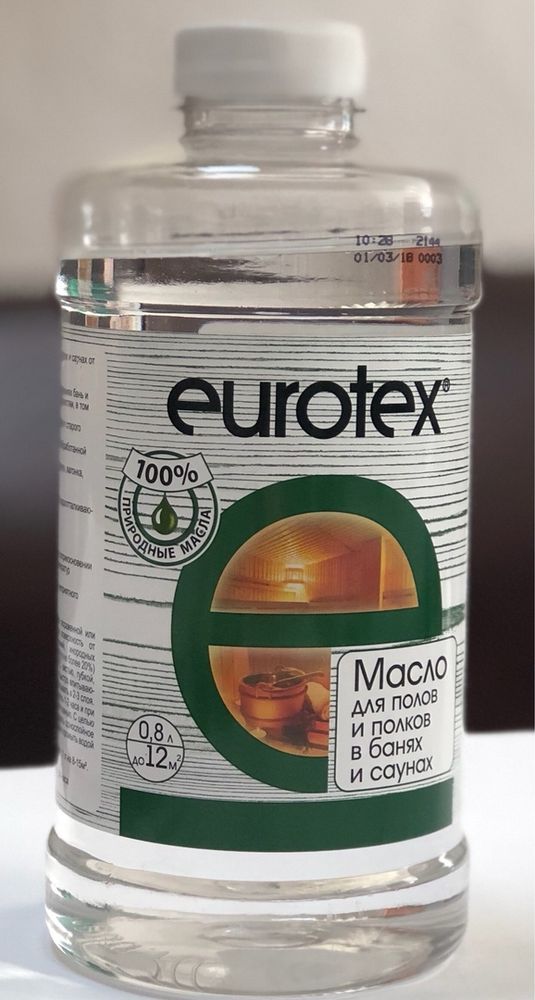 Масло защитное Eurotex Сауна (0,8л)