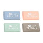 Ластик Basir, прямоугольная форма, серия "Premium", цветной пастельный корпус, 4 шти, размер 4.5*2.3 см