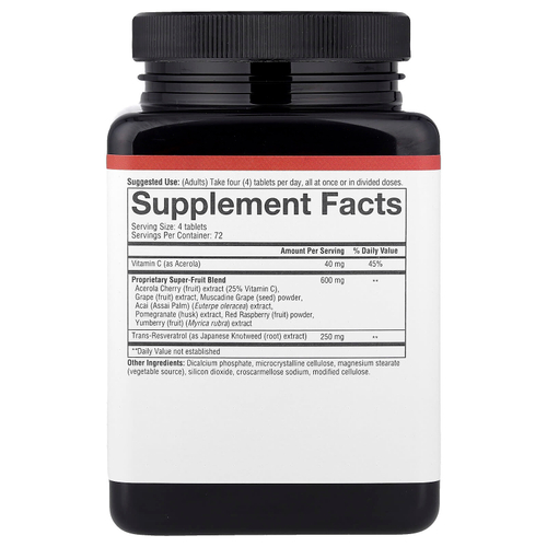 Youtheory, ресвератрол, 290 таблеток