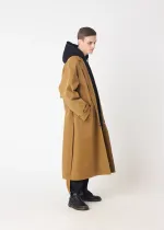Плащ FOS Мужской Длинный Песочный