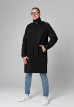 Тренч плащ утепленный демисезонный город горький черный