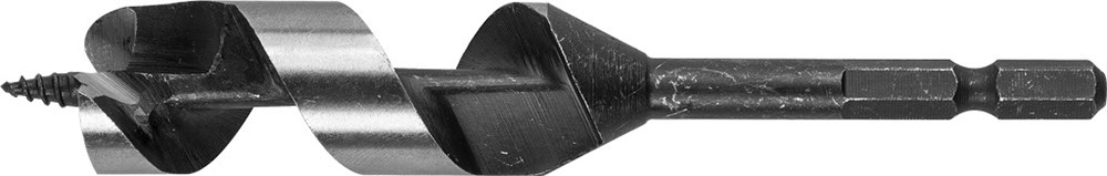 Сверло по дереву, спираль Левиса, шестигранный хвостовик 1/4",d=16х120мм, ЗУБР Эксперт 29483-120-16