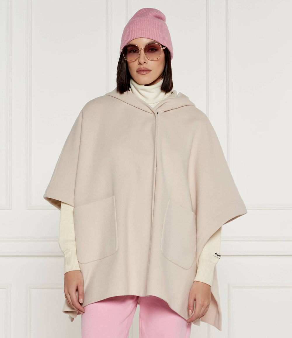 Шерстяное пальто 2в1 Pinko - экрю(103840 A1ZP)