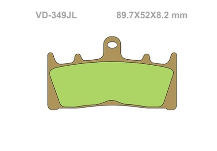 Колодки тормозные Vesrah VD-349JL (FDB873)