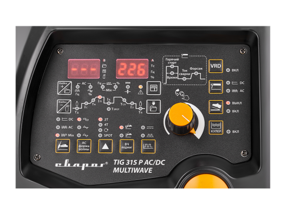 Сварочный инвертор Сварог PRO TIG 315 P AC/DC MULTIWAVE (E202)