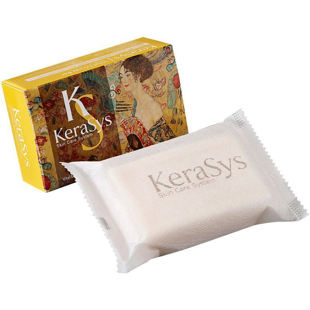 Мыло для тела косметическое c ароматом розы и спелых фруктов 100 г KeraSys Vital Energy Bar