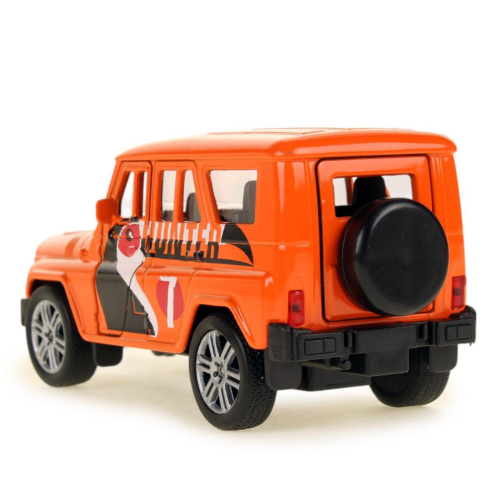Модель ин. мет. "УАЗ Хантер" 11,5см, дв, багаж, оранж., коробка SB-16-68-TR-WB (Технопарк)
