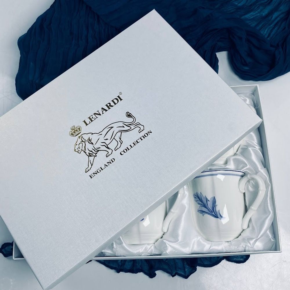 Lenardi 305-372 Набор из 6 кружек 350мл в под.уп.(х6)Фарфор