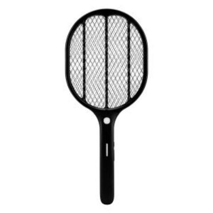 Мухобойка электрическая RX-460 Black, с фонариком и аккумулятором REXANT