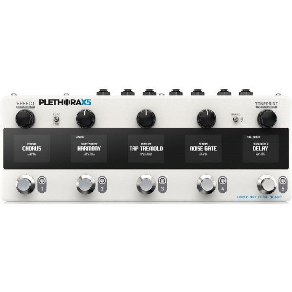 TC Electronic PLETHORA X5 Процессор эффектов для гитары, гитарный процессор, 5 эффектов, 127 пользовательских бордов, 75 пресетов TonePrint, MASH, тюнер UniTune, Bluetooth