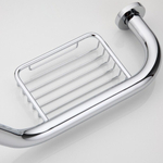 Поручень хром, 48 см, с мыльницей, Frap, F1719