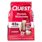 Quest Nutrition, Протеиновый молочный коктейль, клубника, 4 флакона по 414 мл (14 жидк. Унций)