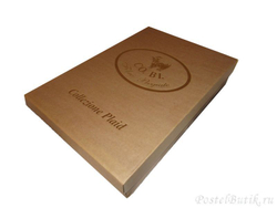 Плед 140x180 CO.BI. Tanus серый фото 2