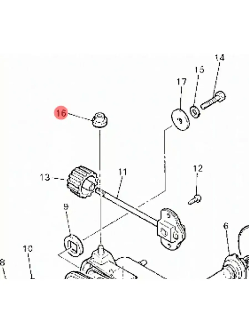 Втулка фары для снегоходов 36Y843540000