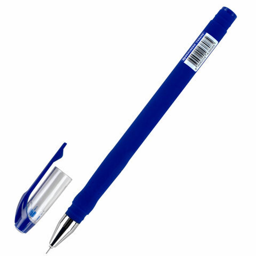 Ручка гелевая BRAUBERG SPECIAL, СИНЯЯ, игольчатый узел 0,38 мм, тонкая линия письма 0,2 мм, 144245