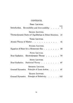 Eight lectures on theoretical physics | Max Planck