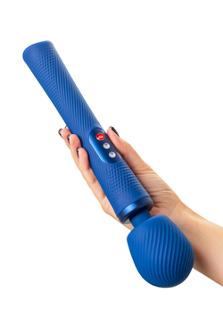 Вибромассажер Fun Factory VIM VIBRATING WAND, силикон, синий, 31,3 см