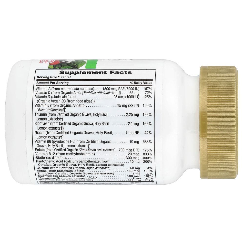 NaturesPlus, Source of Life Garden®, органические мультивитамины для мужчин, одна таблетка в день, без железа, 30 веганских таблеток