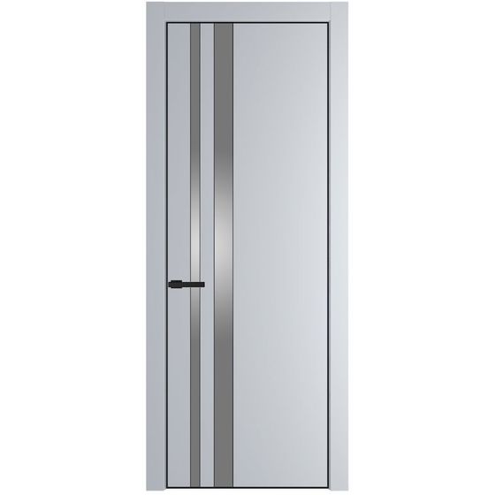 Profil Doors 20PA лайт грей профиль чёрный матовый стекло серебро матлак