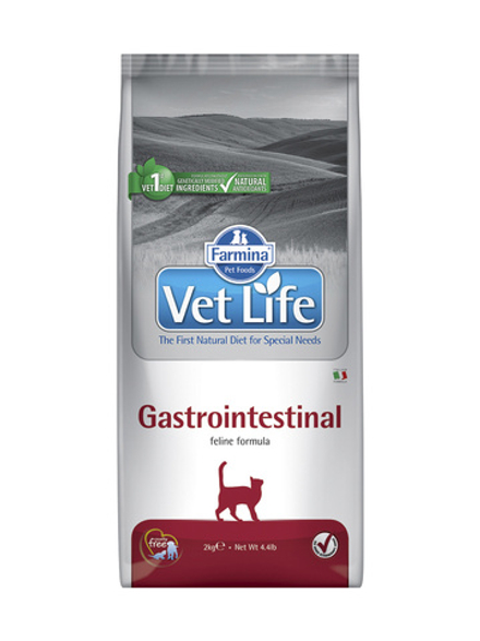 FARMINA VET LIFE Сухой корм для кошек гастро-интестинал 2 кг