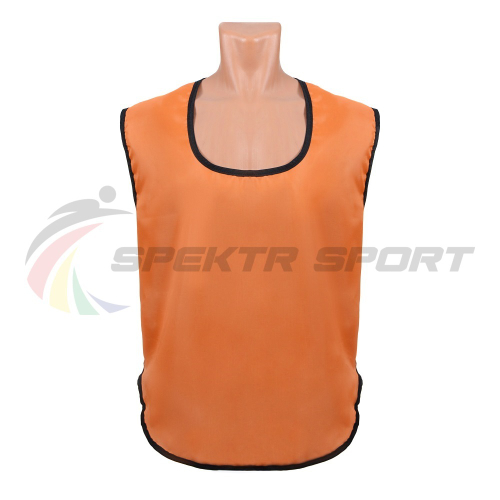 Манишка футбольная односторонняя Spektr Sport оранжевая, р.36-40