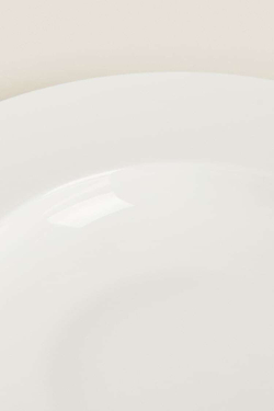 ZARA HOME ТОНКАЯ ФАРФОРОВАЯ ТАРЕЛКА ДЛЯ МАКАРОН, БЕЛЫЙ