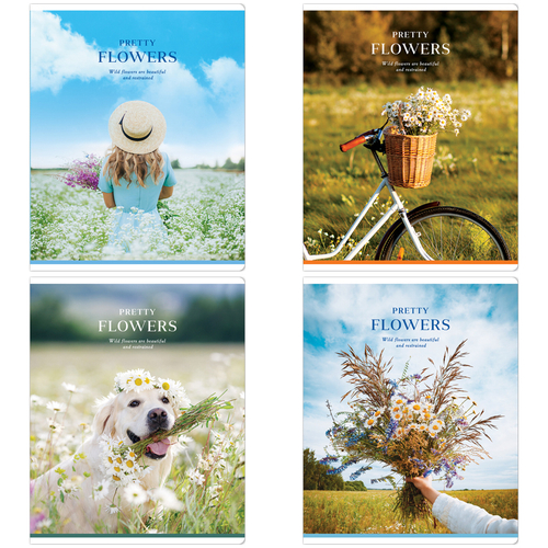 Тетрадь 48л., А5, линия ArtSpace "Стиль. Wild flowers"