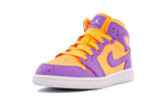 BP toddler Air Jordan 1 Mid SE splashing ink retro mid-top basketball shoes pink purple