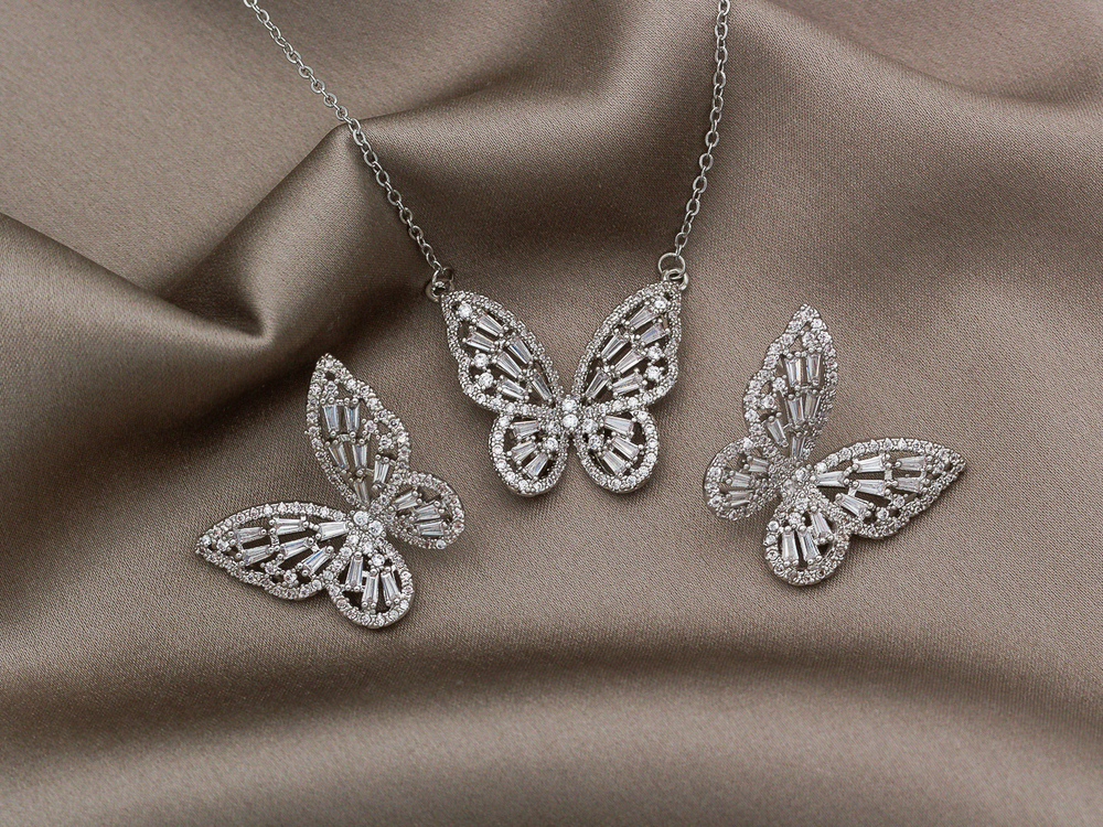 Серьги "Бабочки" 21,5мм
