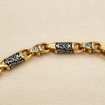 Браслет литой Византийский орнамент. 5 мм