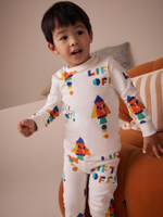 Пижама для мальчика Next AC0-923, 3 шт., Синий, Белый, Оранжевый