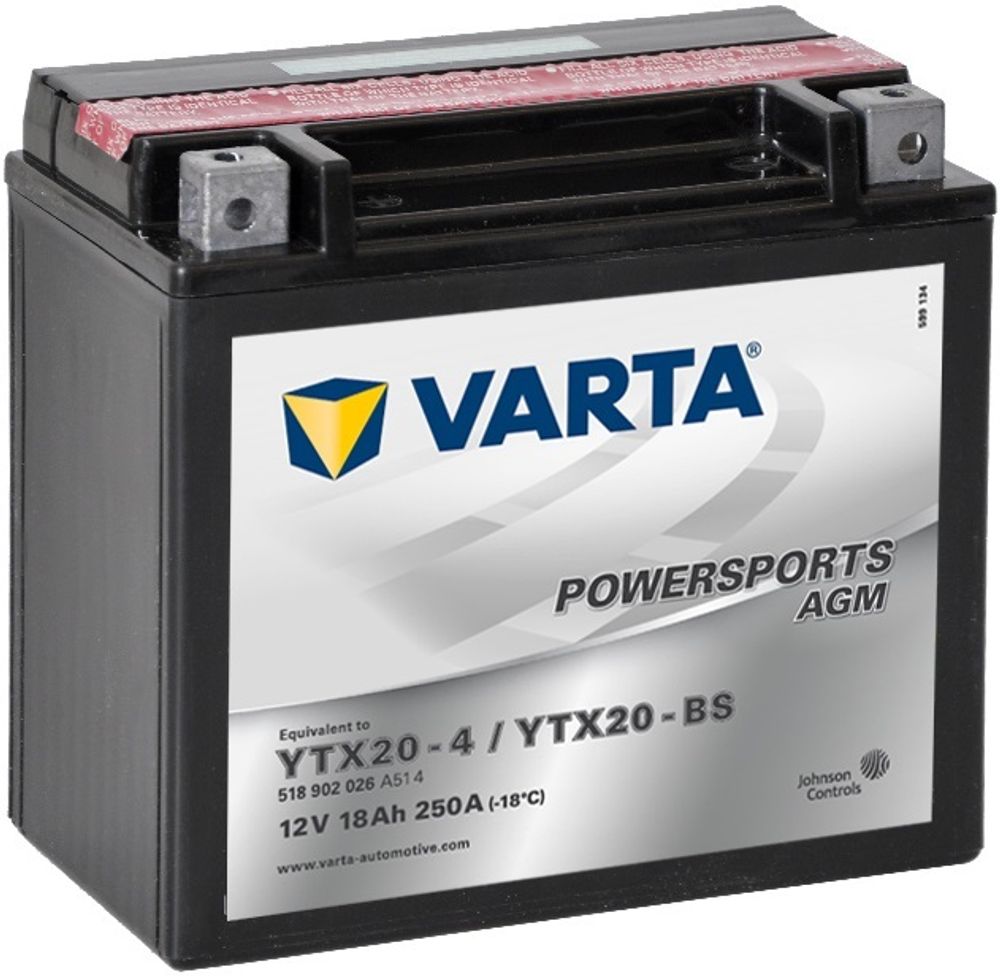 VARTA YTX20-BS аккумулятор