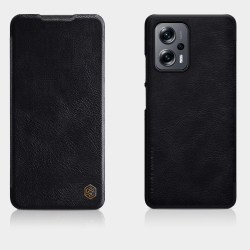 Кожаный чехол книжка от Nillkin для смартфона Xiaomi Redmi Note 11T Pro, 11T Pro+ 5G и Poco X4 GT 5G, серия Qin Leather