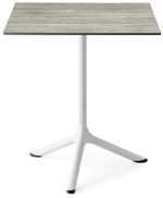 Стол ламинированный обеденный складной Scab Design Tripe Folding, белый, состаренный серый дуб