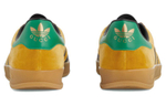 Adidas originals x GUCCI Gucci Gazelle low-cut lace-up fashion sneakers men's yellow