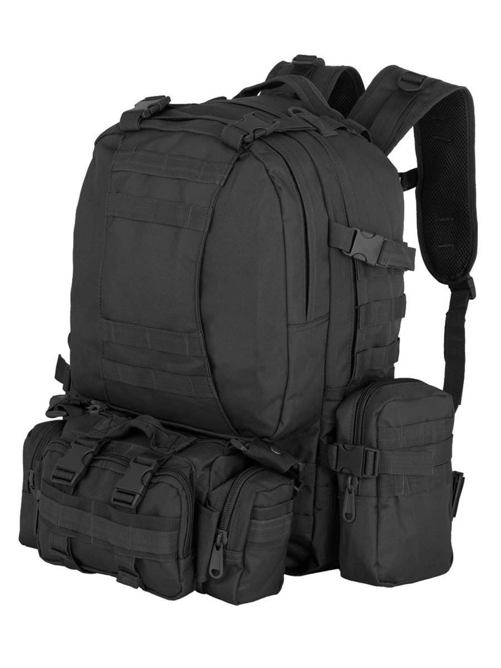 Рюкзак тактический Legioner 55 л с подсумками Cordura 600D Черный
