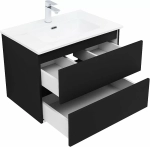 Тумба с раковиной Aquanet Вега 2.0 337954/284027 70 черный
