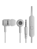 Наушники CB-52, проводные, вакуумные, микрофон, 1 м, Jack 3.