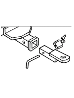 Замок для блокировки сцепного устр. трейлера 16 мм