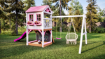 Детский домик с качелями "Прованс"