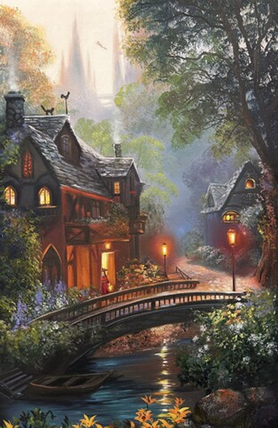 Сказочный дом в лесу