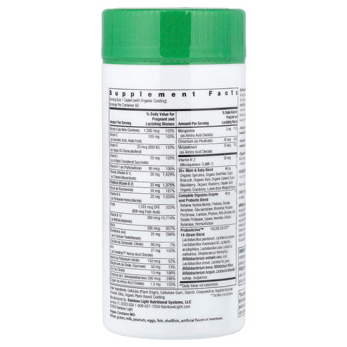 Rainbow Light, для женщин 35+ во время и после беременности, 60 капсул