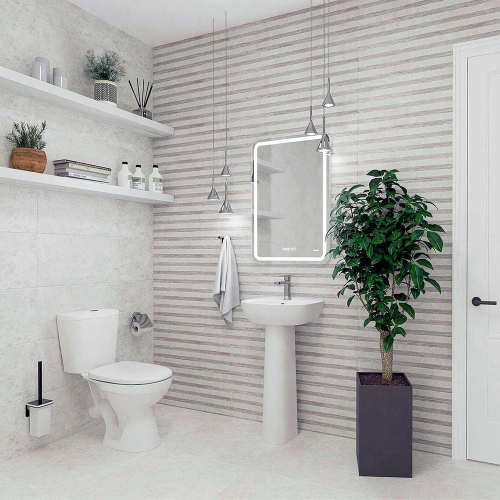 Умывальник-тюльпан "Лаго-36" с отв (КЕРАМИН)