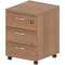 Континент Тумба мобильная с 3 ящ. с замком ТФ210, орех 410х480х570