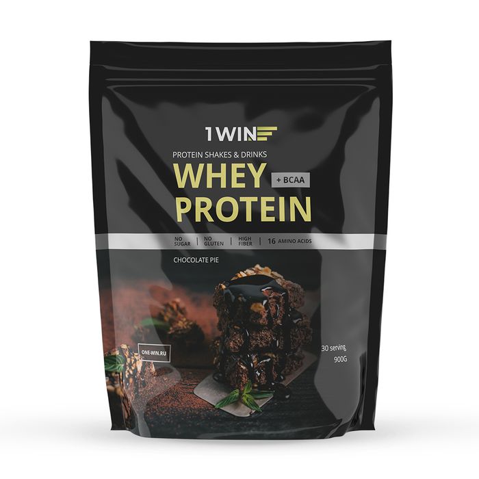 Протеин &quot;Шоколадный пирог&quot;, Whey Protein Chocolate Pie, 1Win, 900 г