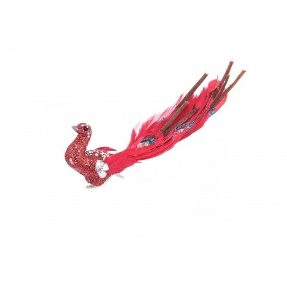 GAEM Изделие декоративное "Птичка" на клипсе, L16 W3 H4,5 см, 6в.