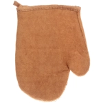 Мочалка - варежка массажная «SANTA MONIKA - SENDU», цвет орехово-коричневый, 18*22см (ZIP пакет)