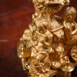 Пара бронзовых канделябров на 4 свечи