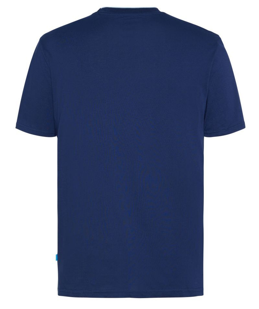 Мужская теннисная футболка Australian Open T-Shirt AO Textured Logo - небесный