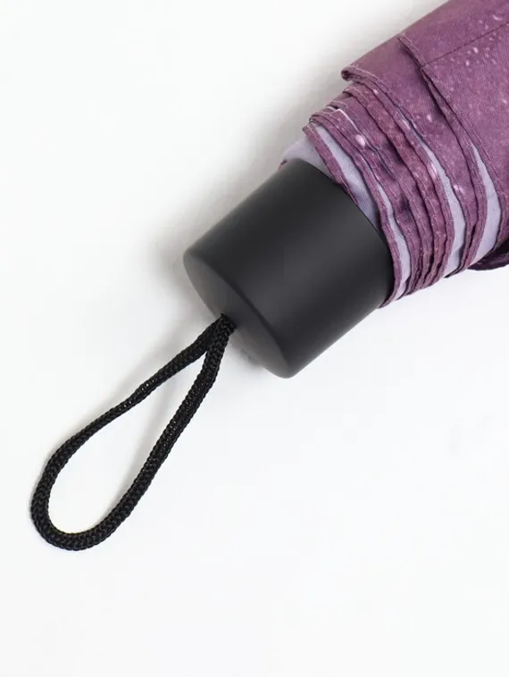 Зонт механический «Капли дождя», 4 сложения, 8 спиц, R = 48 см, цвет МИКС